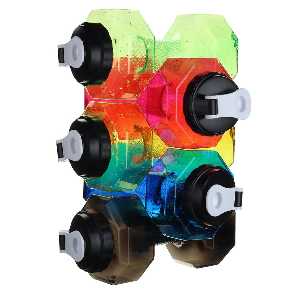 2.2L Dumbbell Shape Water Bottle PETG Sports Fitness Water Jug T137939