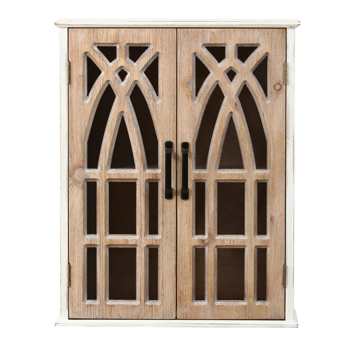 White MDF Wood 2-Door Wall Cabinet C3628