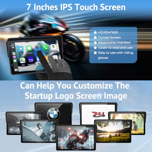 7" Waterproof Smart GPS Navigation System Screen with CarPlay and Android Auto E23969