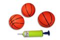 3 Pack Inflatable Mini Hoop Basketballs with Pump (4 Inch Balls) A30413