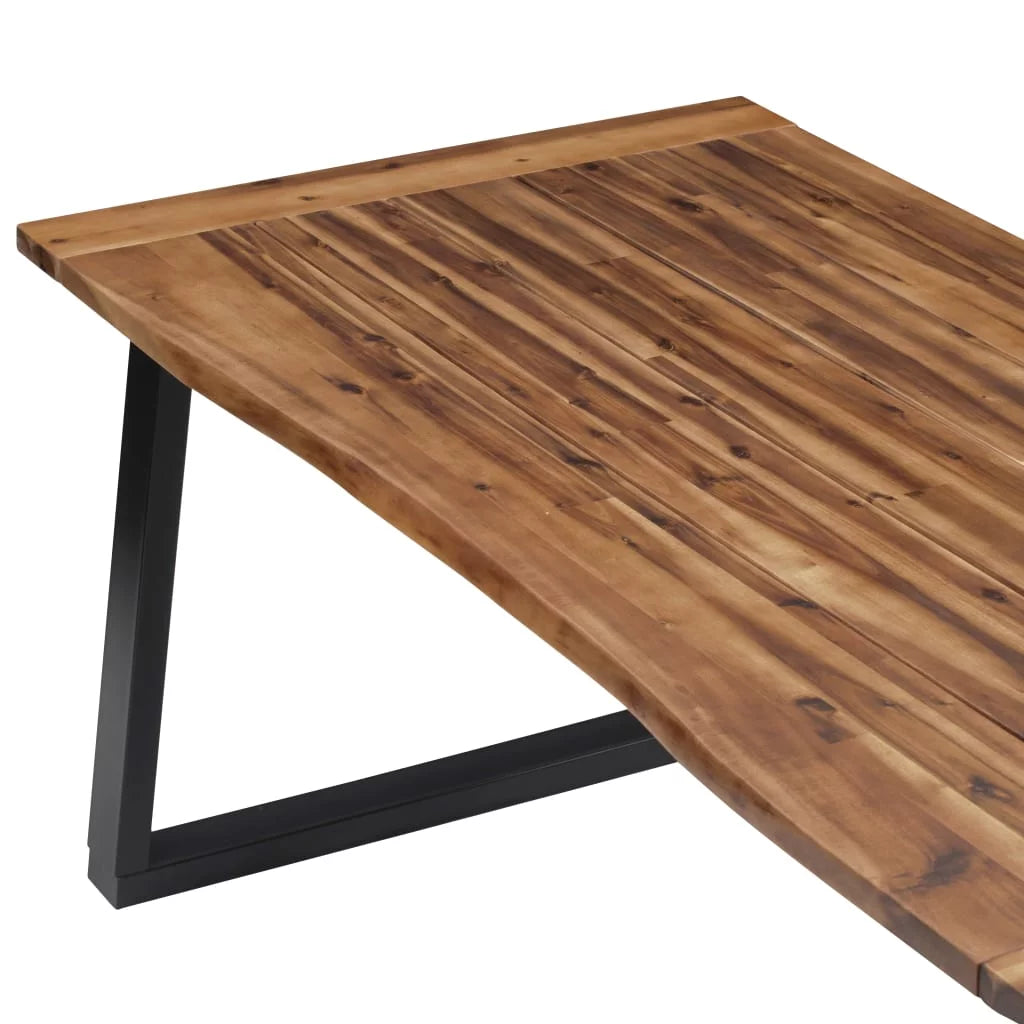 Solid Acacia Wood Dining Table Z96517
