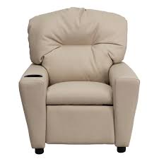 Avocado Microfiber Kids Recliner with Cup Holder C665