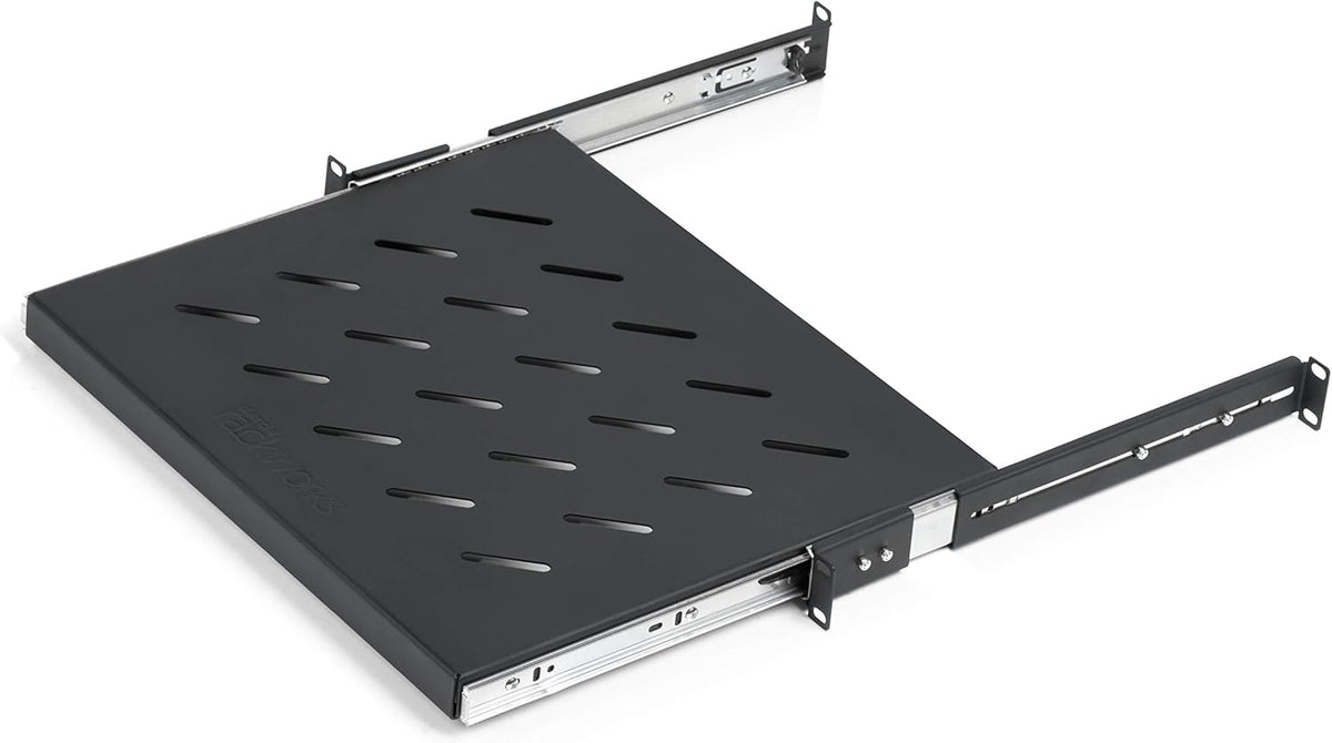 Rack Mountable Accessory Shelf 1U Size 10" Deep Pack of 2 J619534