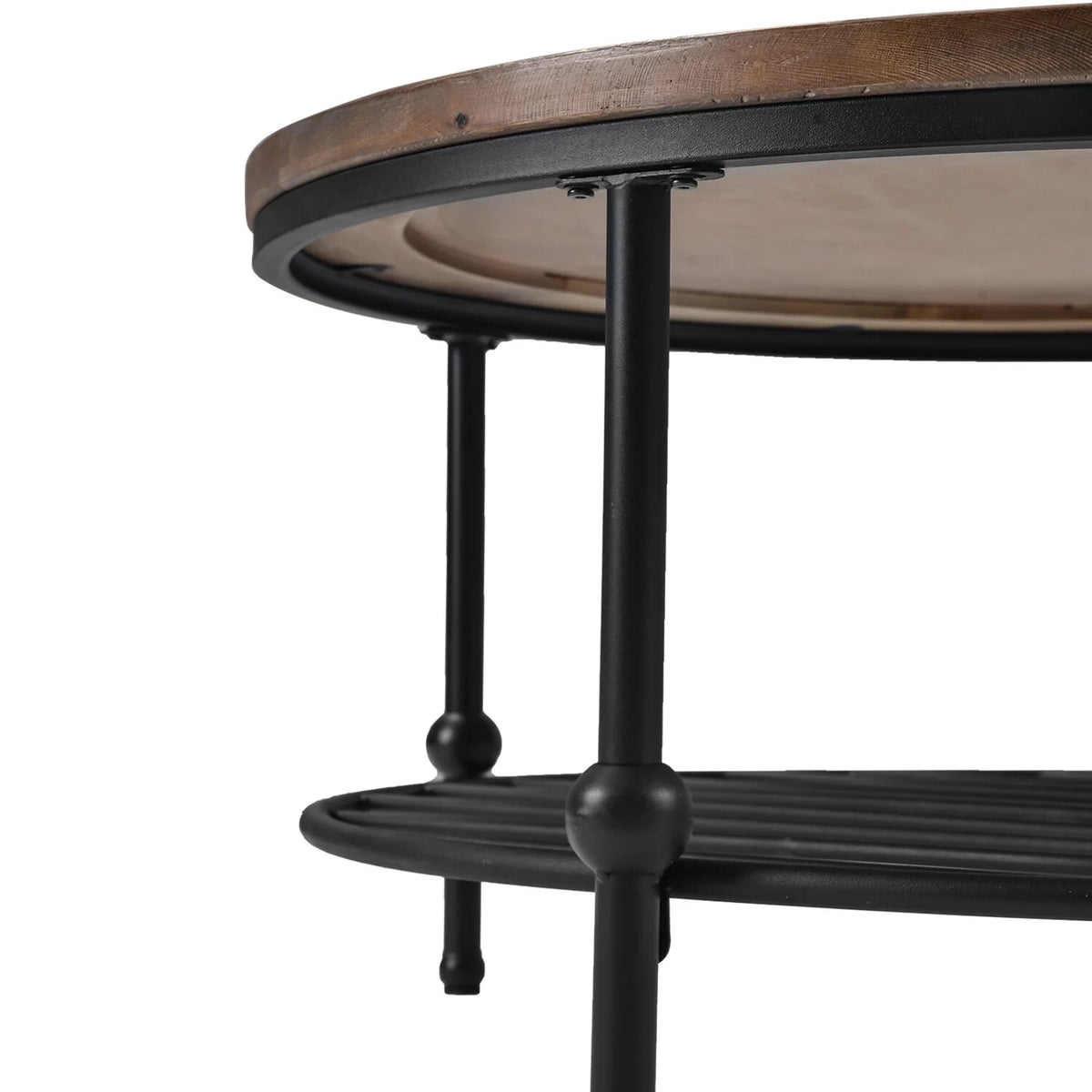 Brown Round Solid Wood Coffee Table X289160