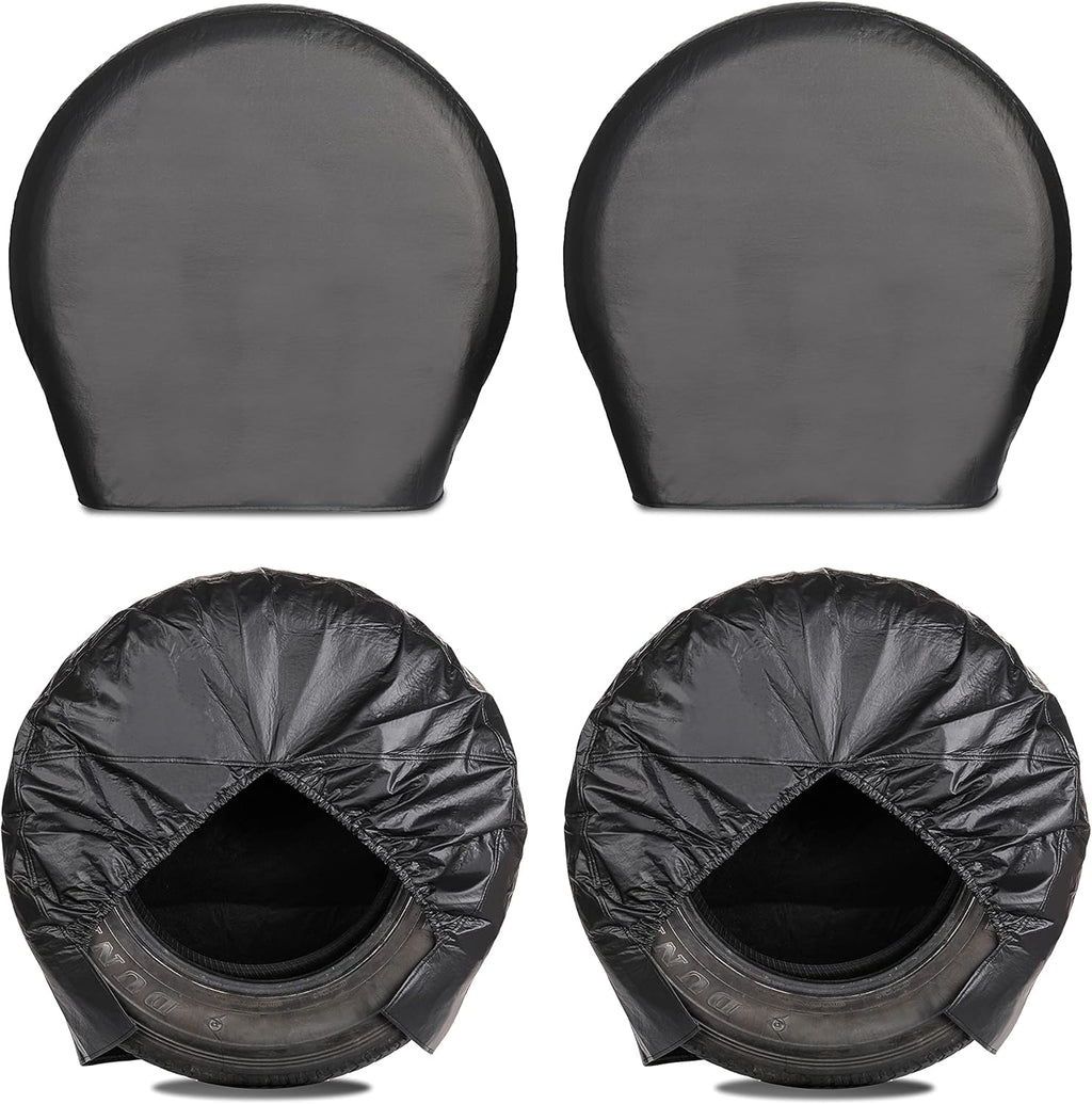 Heavy Duty Thicken Tire Covers for RV Wheel, 4 Pack, for Diameter 27"-29", Charcoal Y8596