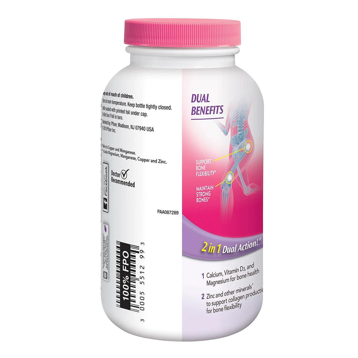 Calcium & Vitamin D3 Supplement Tablet 600 mg 320 ct M506