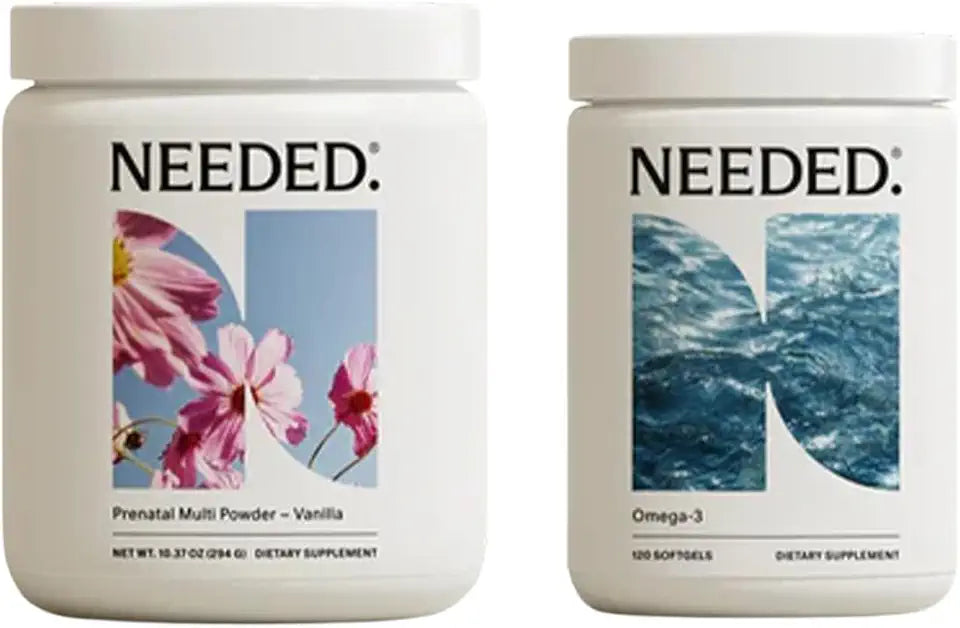 Vanilla Prenatal Multivitamin Powder & Omega-3 Bundle T528