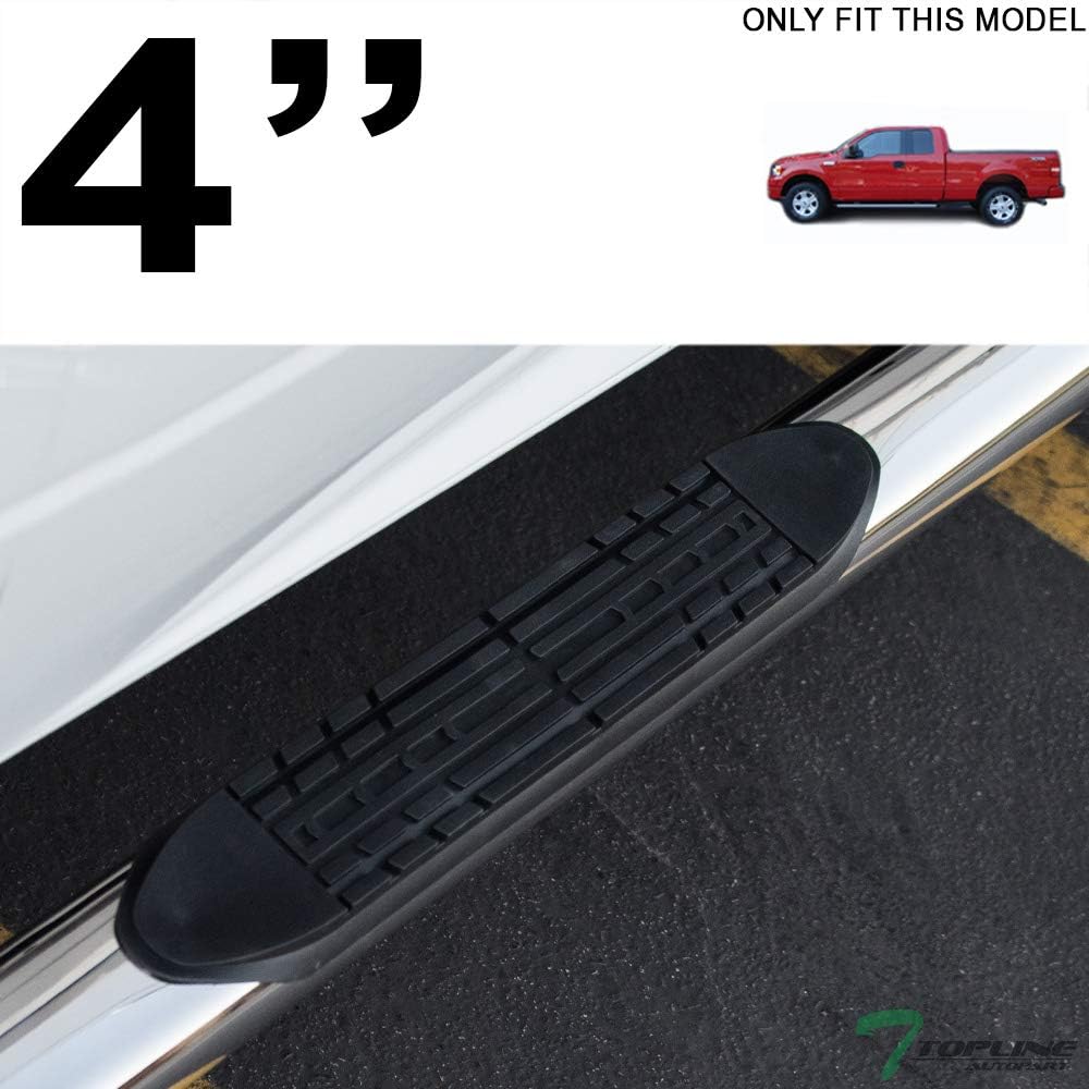 4" Oval Polished Stainless Steel Side Step Nerf Bars Running Boards D561969