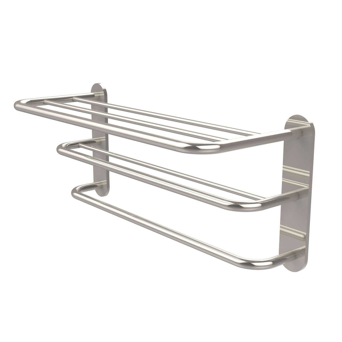 Polished Nickel Three Tier Towel Shelf with Drying Rack N146102