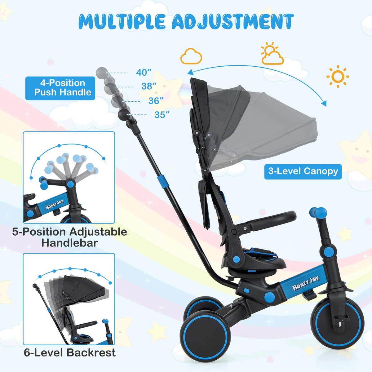 Folding Tricycle for Toddlers A17430