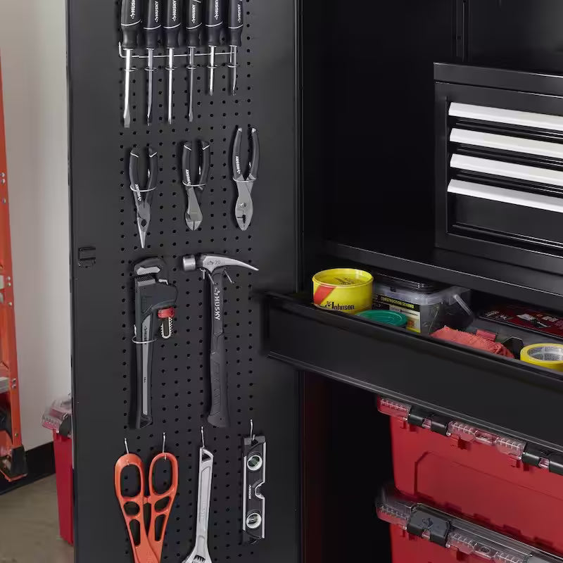 Heavy Duty Welded Steel Garage Storage System in Black Q525