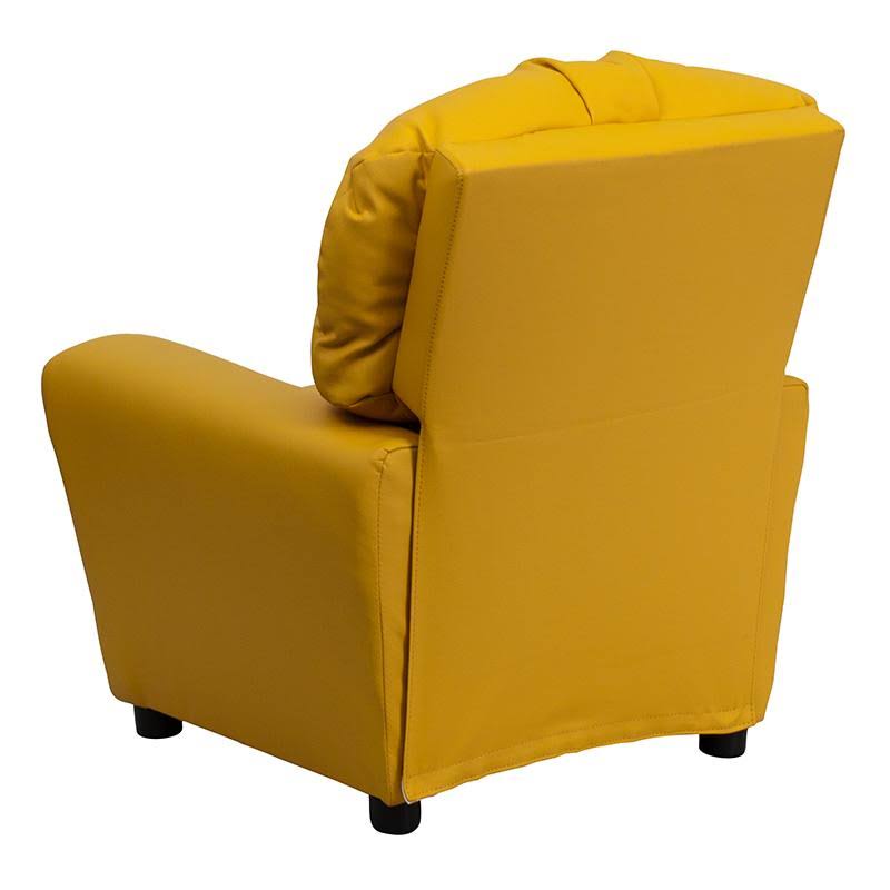 Avocado Microfiber Kids Recliner with Cup Holder C665