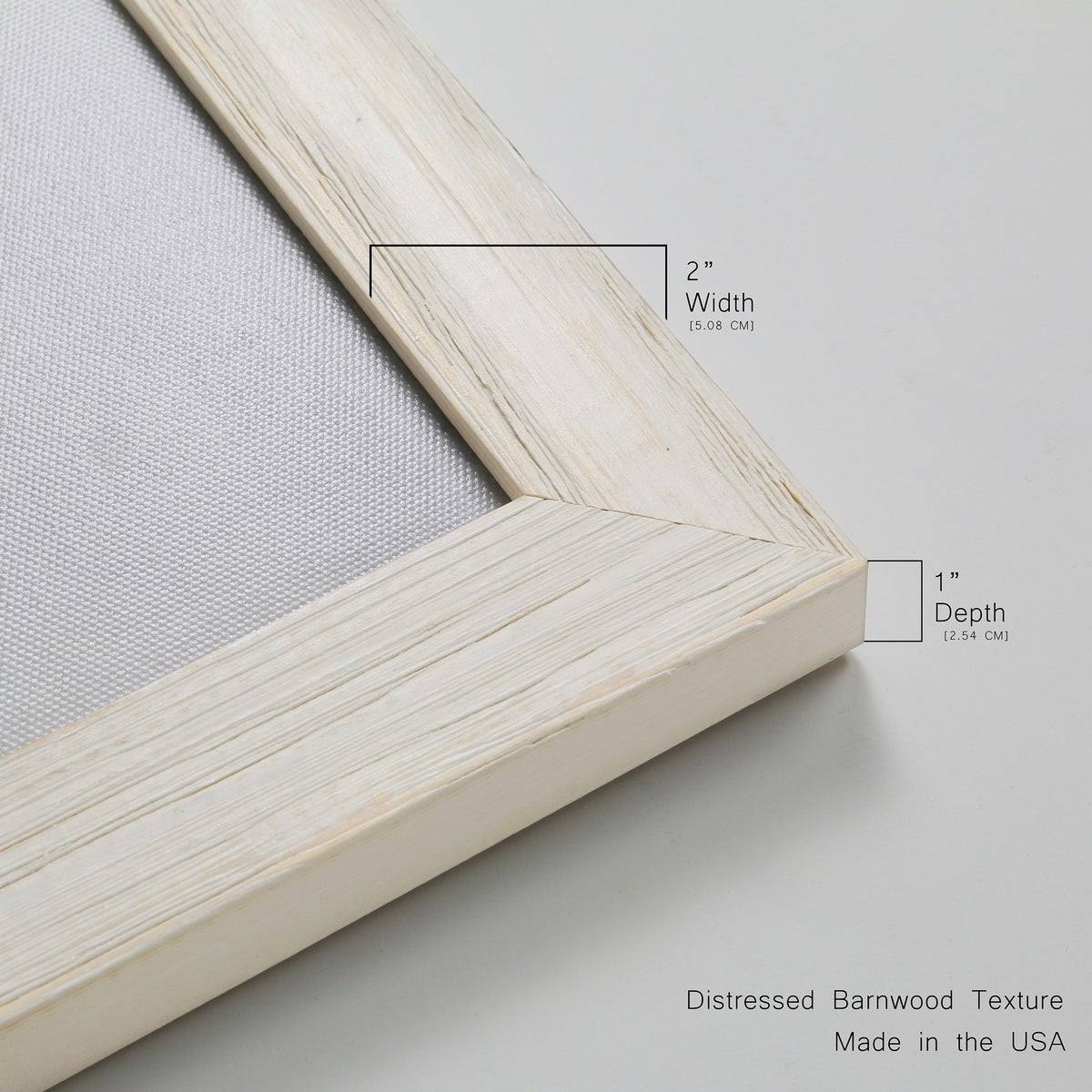 Framed Canvas 20x20 White Y984