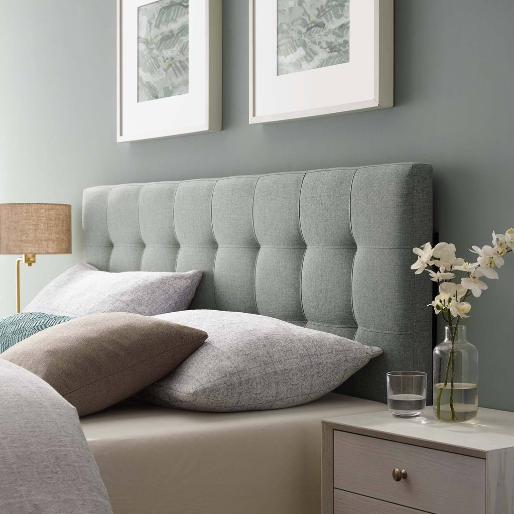 Tufted Headboard, King, Gray H8468