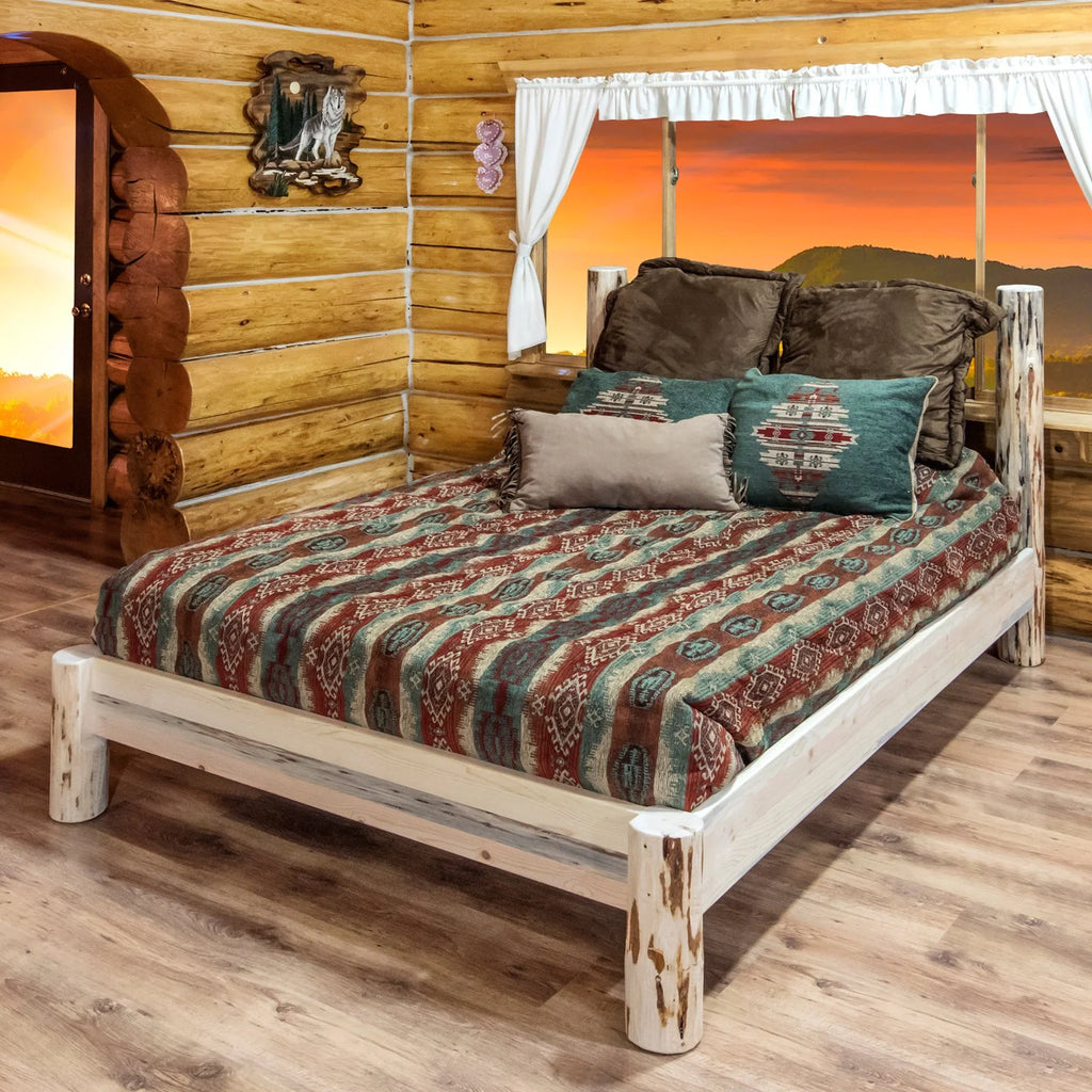 Full Platform Bed with Storage J46322