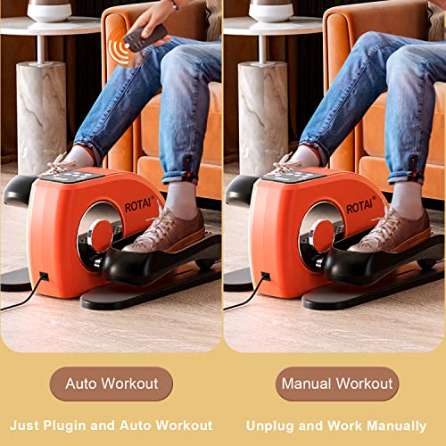 Electric Seated Leg Foot Pedal Exerciser with Remote and LCD Monitor J2843