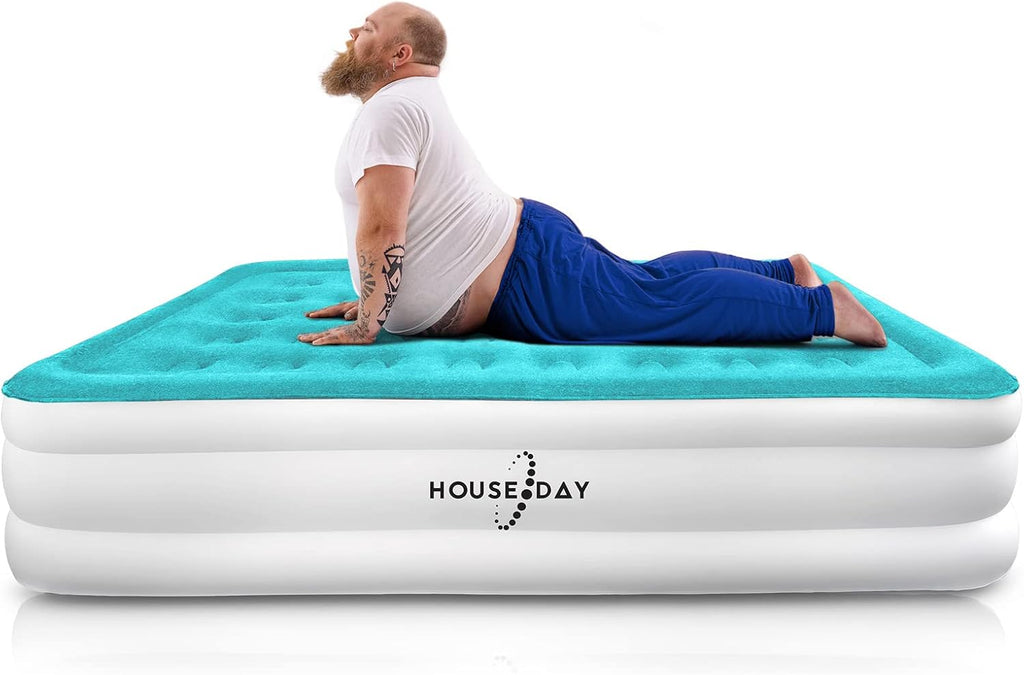 Queen Inflatable Air Mattress with Built-in Pump M477