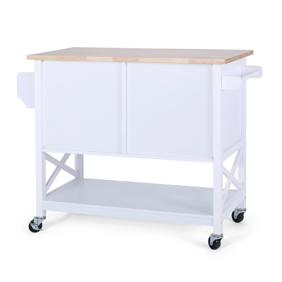 White Wood Kitchen Cart N1327