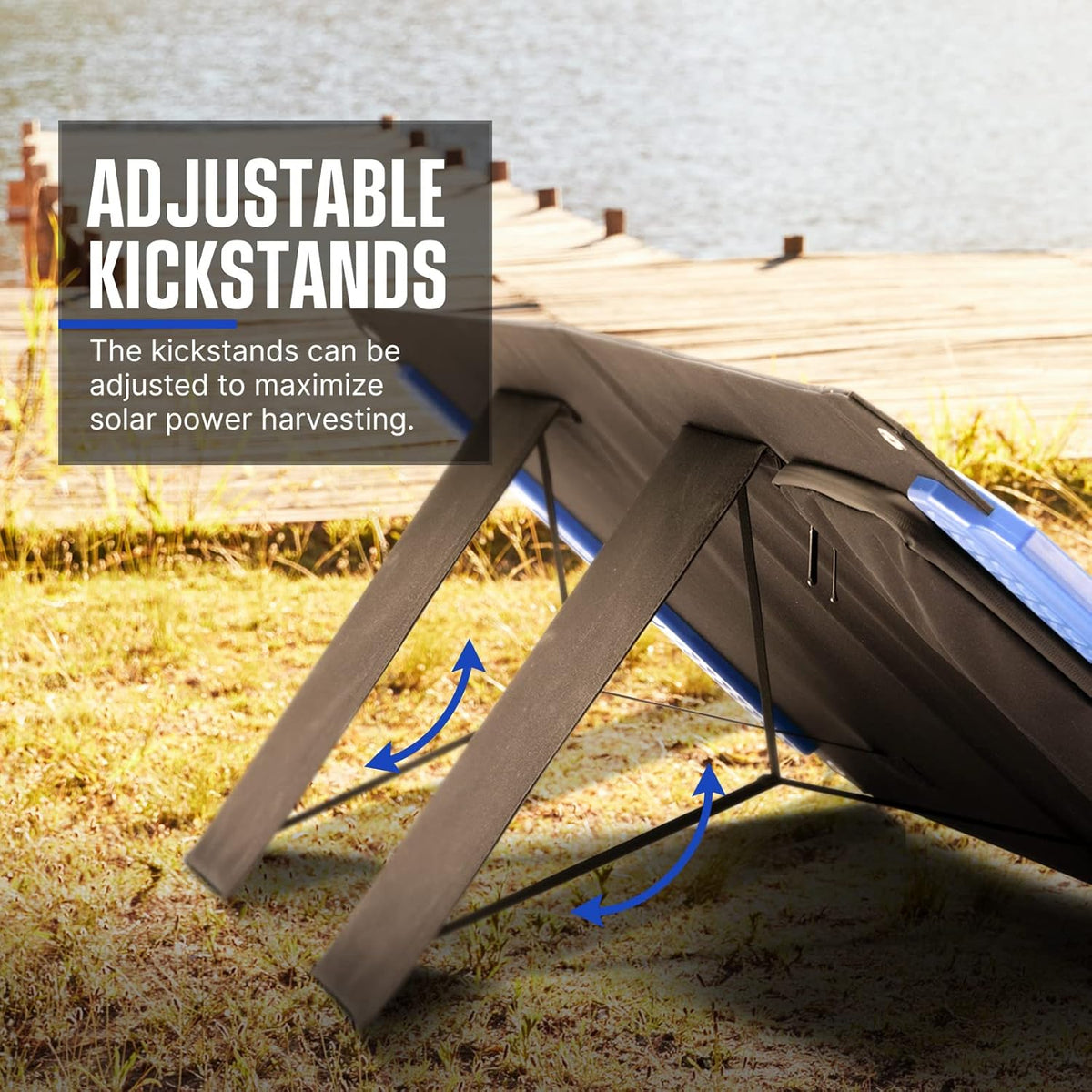 100W Foldable Monocrystalline Solar Panel Suitcase Charger P61959