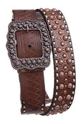 Women's Studded Leather Belt H401