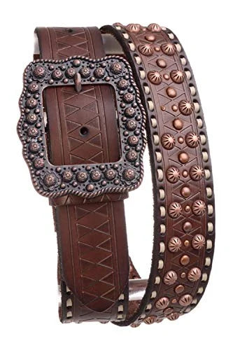 Women's Studded Leather Belt H401