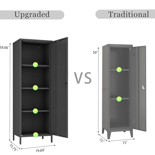 White 3 Shelf Steel Storage Cabinet G70051