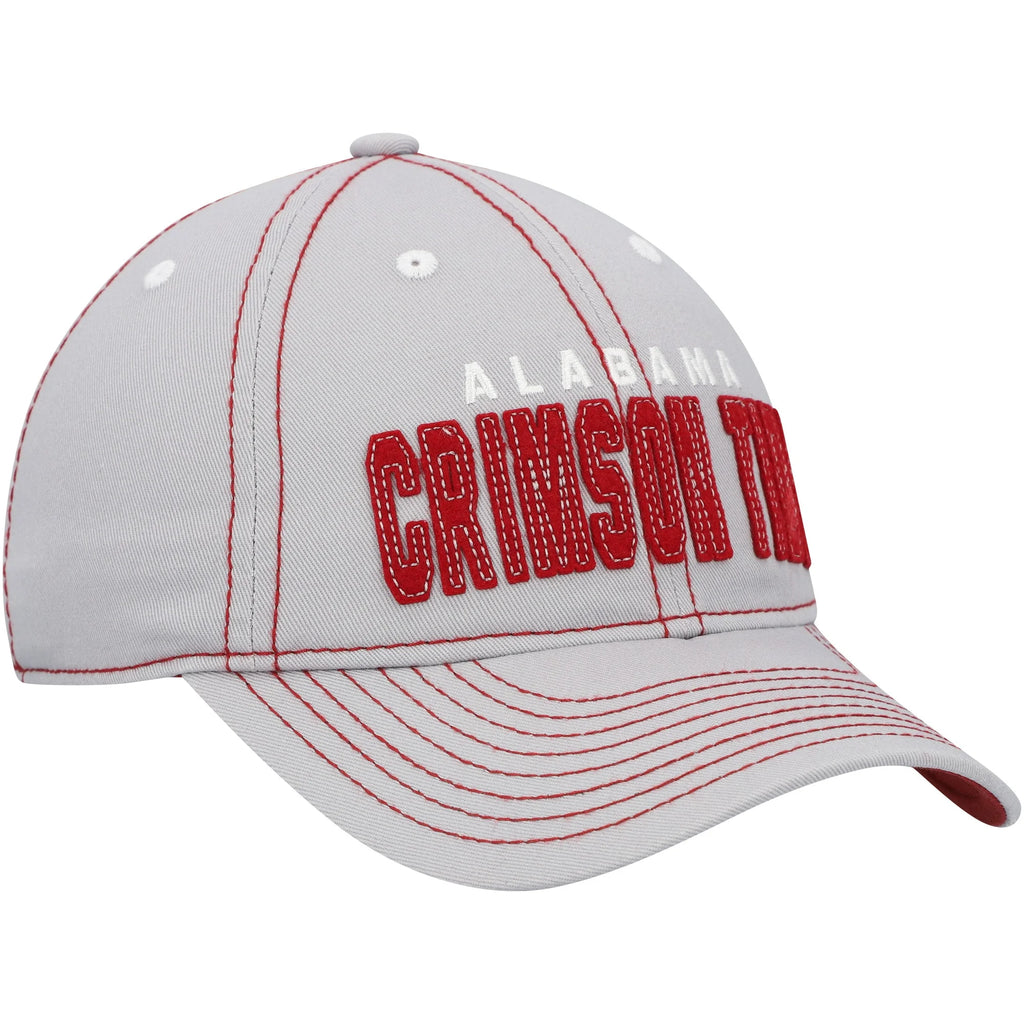 Gray Alabama Crimson Tide Slouch Adjustable Hat T346