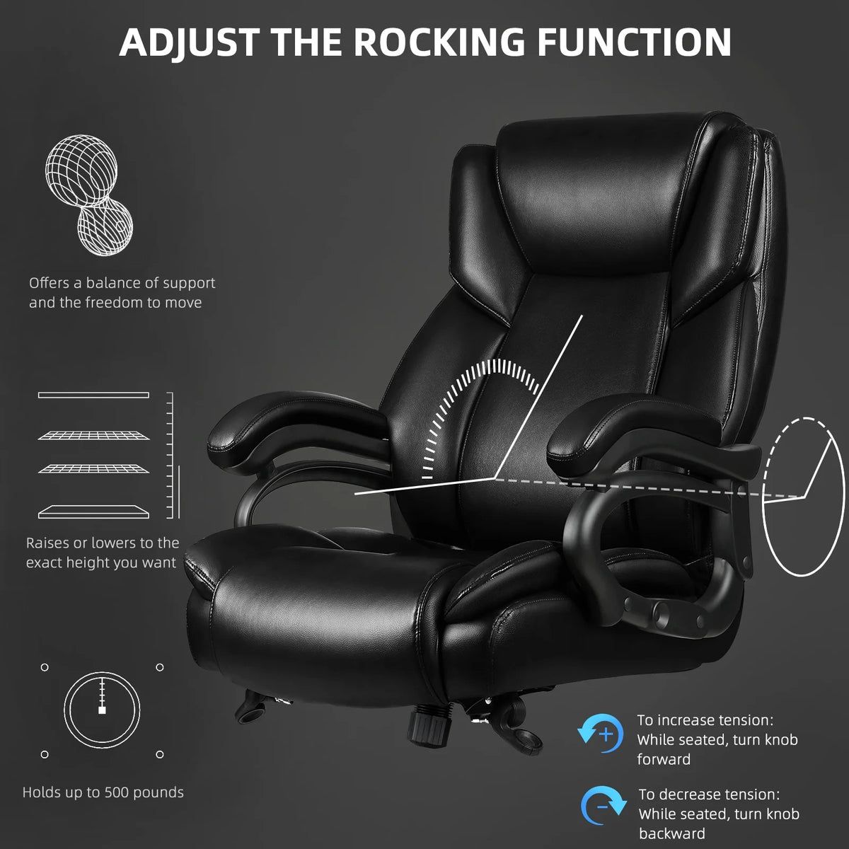 Heavy Duty Big and Tall Office Chair 500lbs G12792