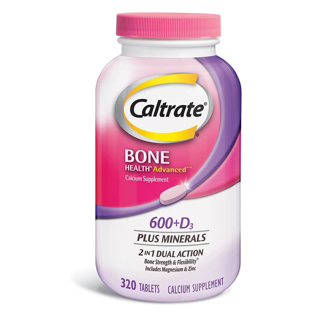 Calcium & Vitamin D3 Supplement Tablet 600 mg 320 ct M506