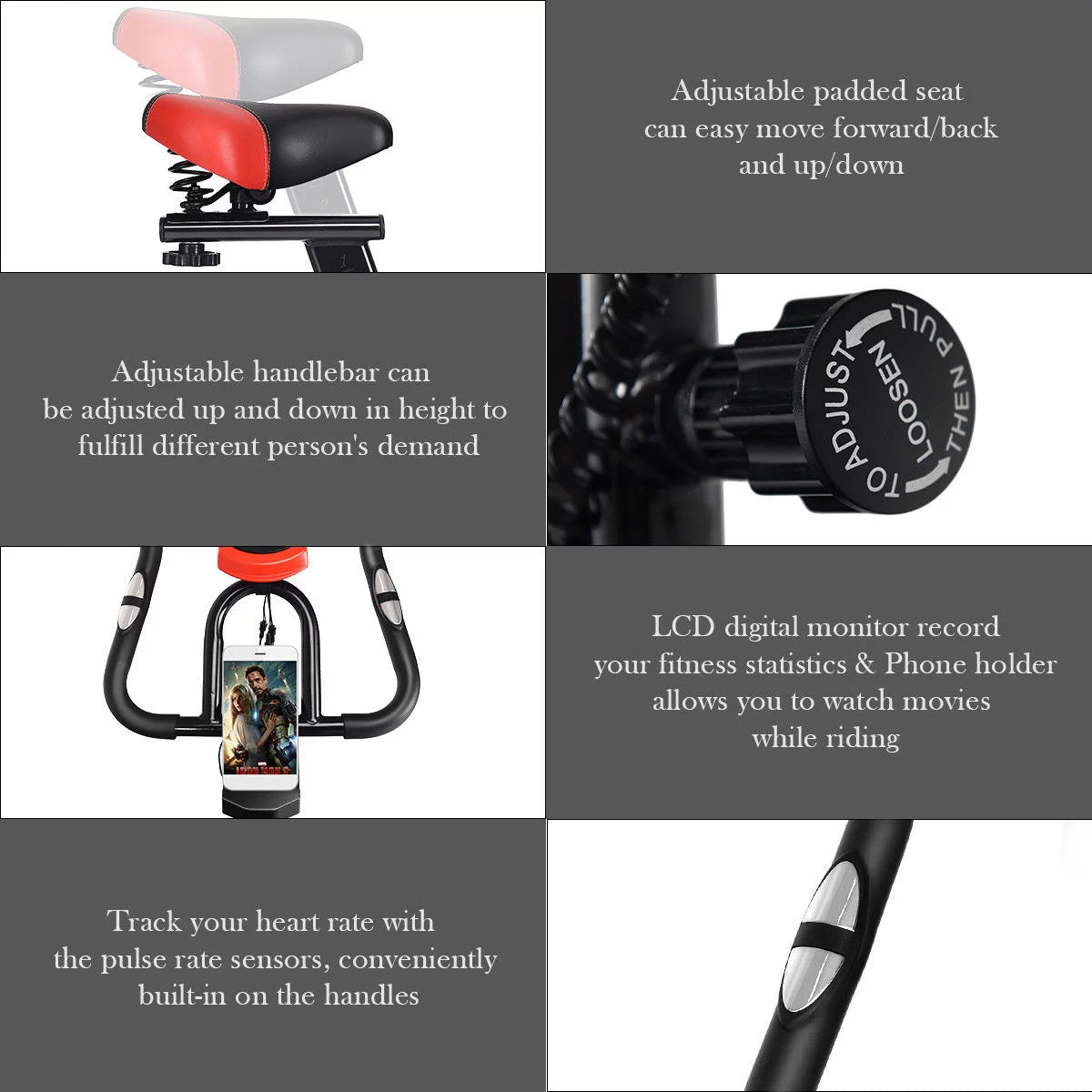 Indoor Cycling Bike Exercise Trainer V1627
