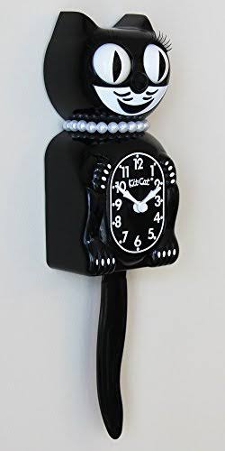 Black Cat Clock B3894