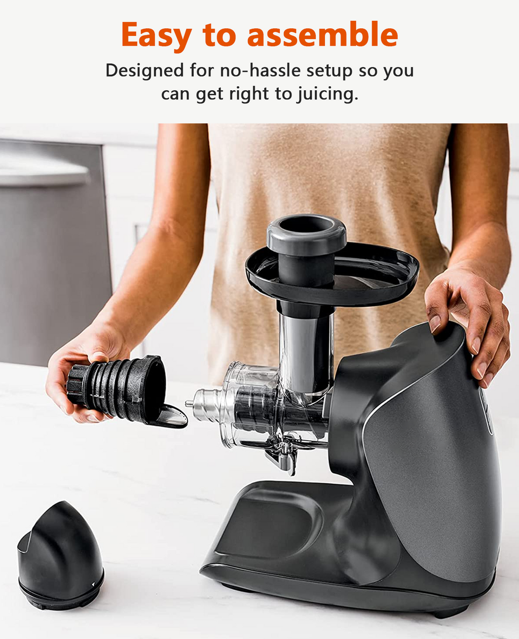 Cold Press Slow Juicer with Total Pulp Control (Black) R3807