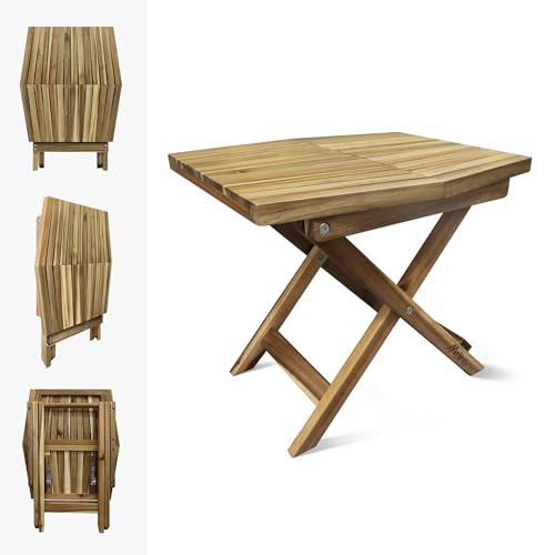Chestnut Acacia Wooden Folding Table X37994