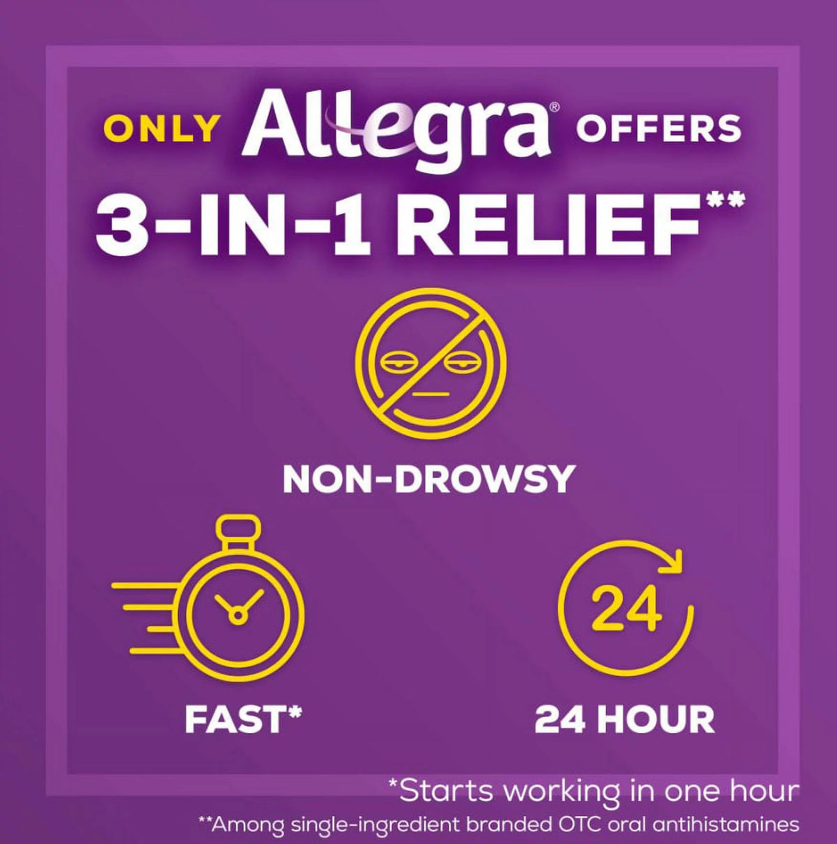 90 tablets 180 mg Antihistamine Allergy Relief C6530
