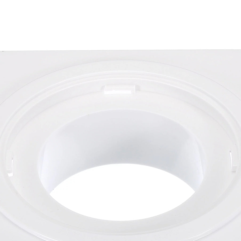 4 Inch Dryer Vent Wall Plate Adapter Ventilation Duct Flange White Z509092