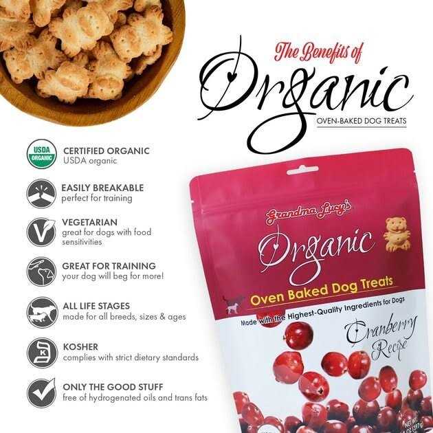 Organic Cranberry Oven Baked Dog Treats U7161