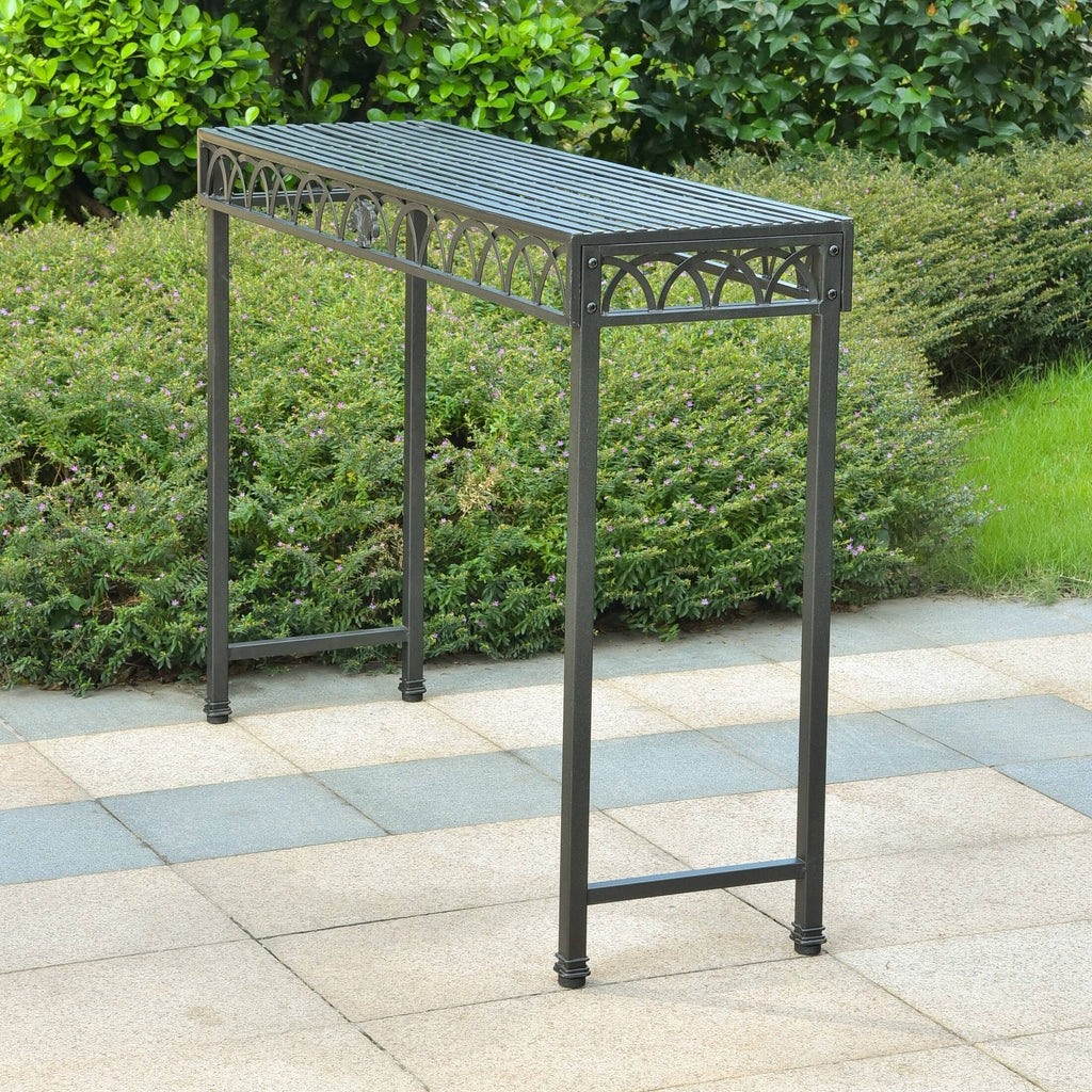 Iron Console Table Antique Black A841