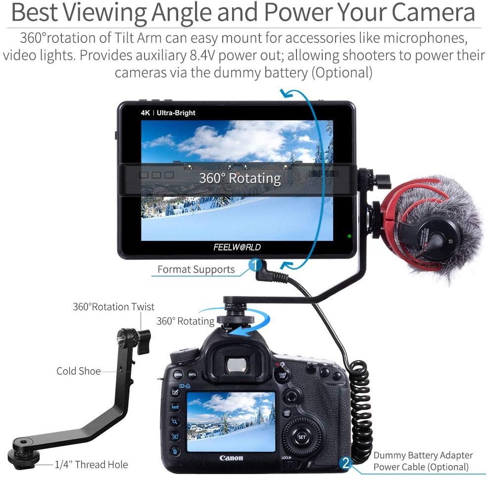 7 Inch Touch Screen Camera Field Monitor with 3D Lut C82035