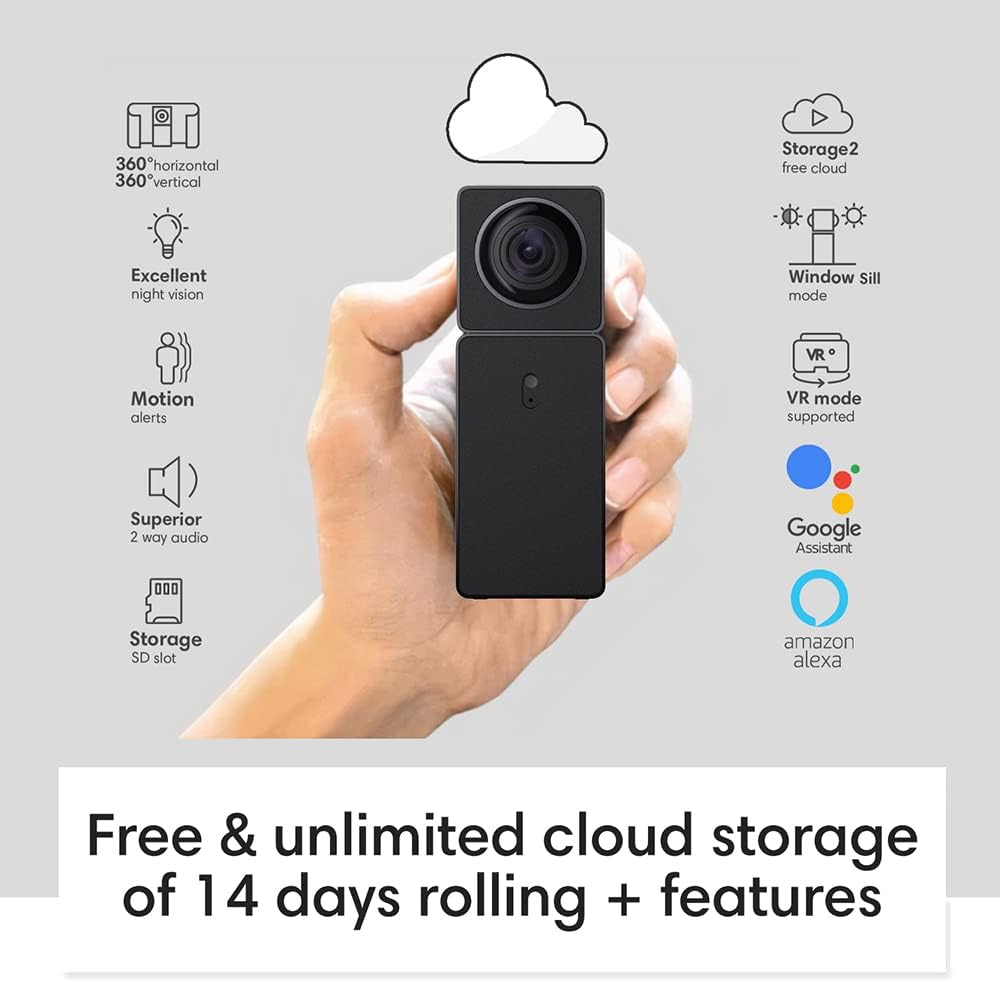 1080p WiFi Indoor Security Camera with Night Vision T263337