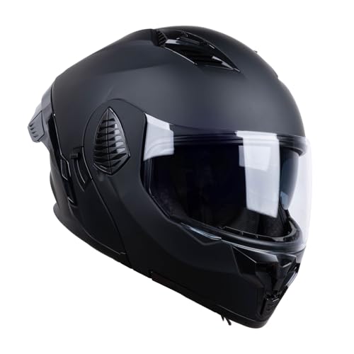 Matt Black X-Large Full Face Modular Motorcycle Helmet D37329