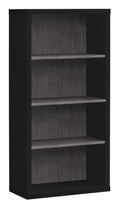 Black Grey Adjustable Shelves Bookcase C889