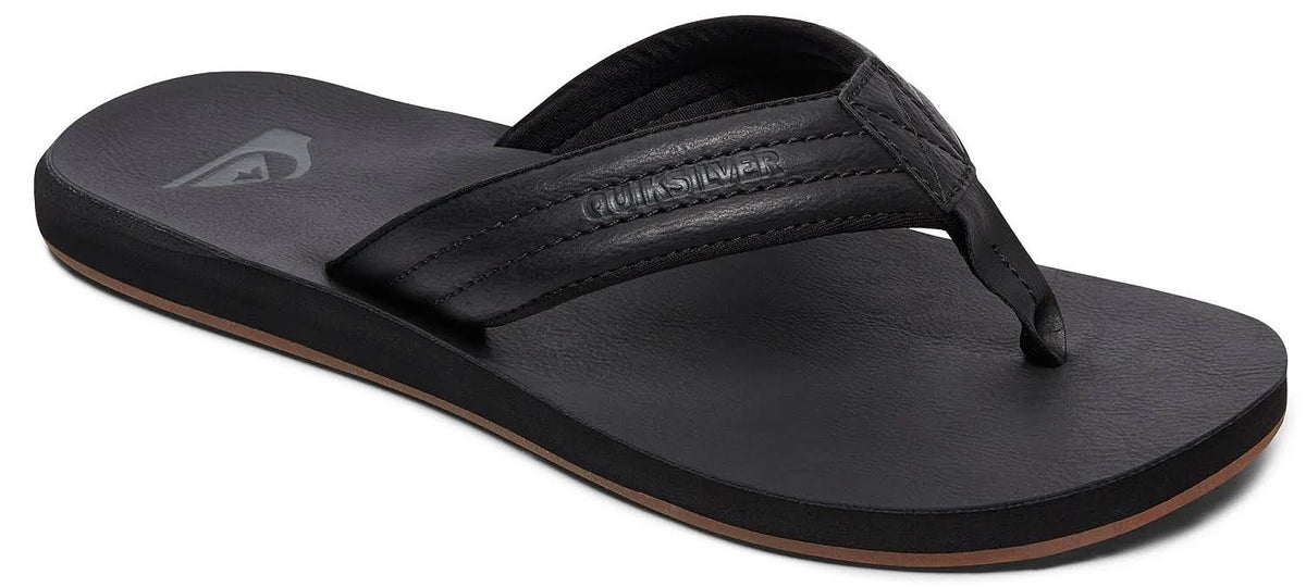 Solid Black Sandals J7529