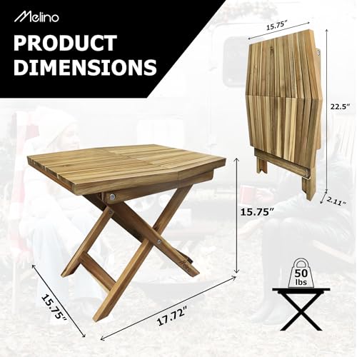 Chestnut Acacia Wooden Folding Table X37994
