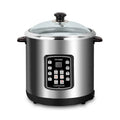 10 qt. Stainless Steel Electric Stew Cooker with Ceramic Pot U81872