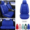 Pink White Synthetic Leather 5 Seats Car Seat Cover D402
