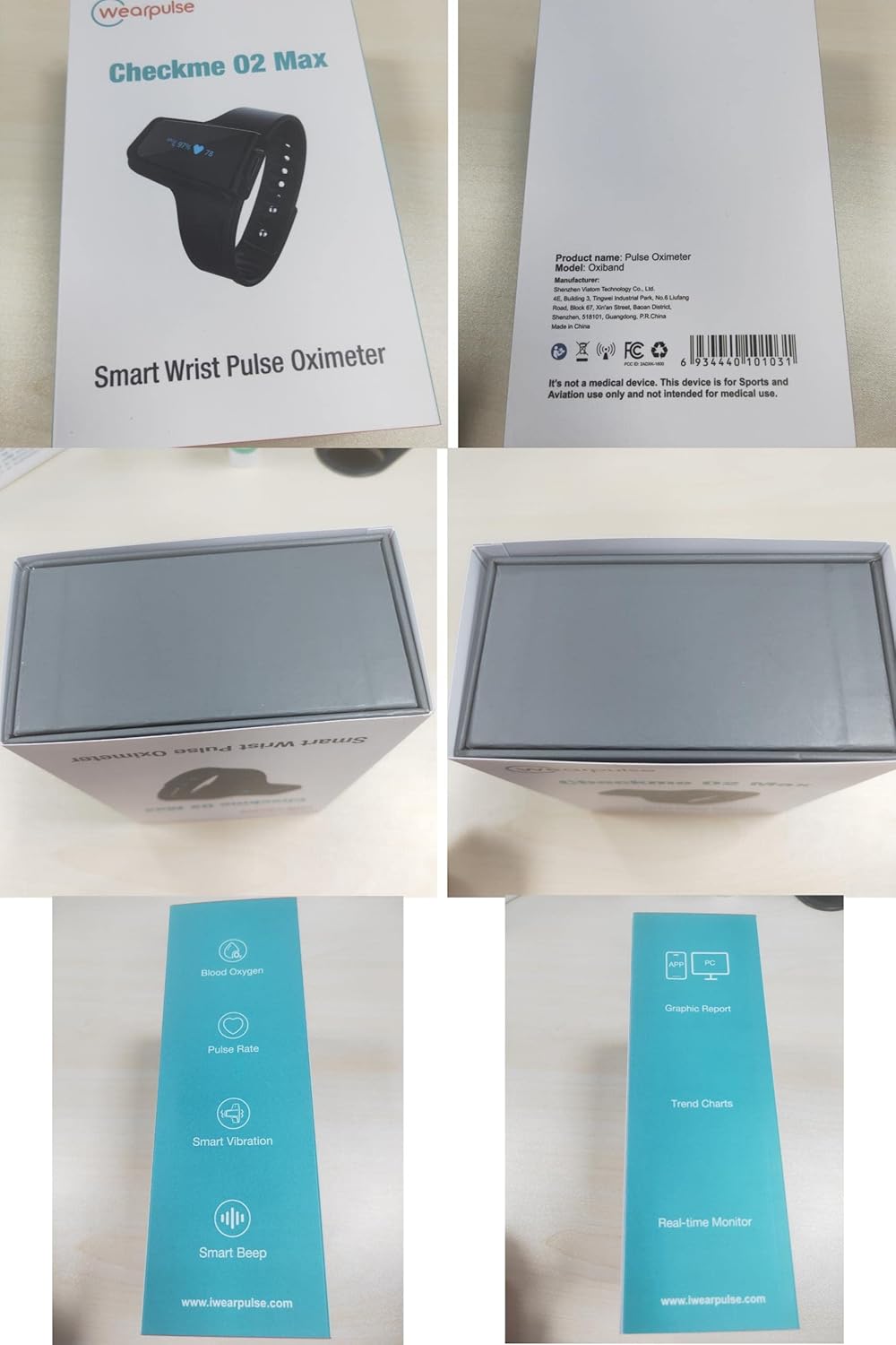 Continuous Wrist Pulse Oximeter with Bluetooth, 72 Hours Endurance Tracking SpO2 and Pulse Rate T706032