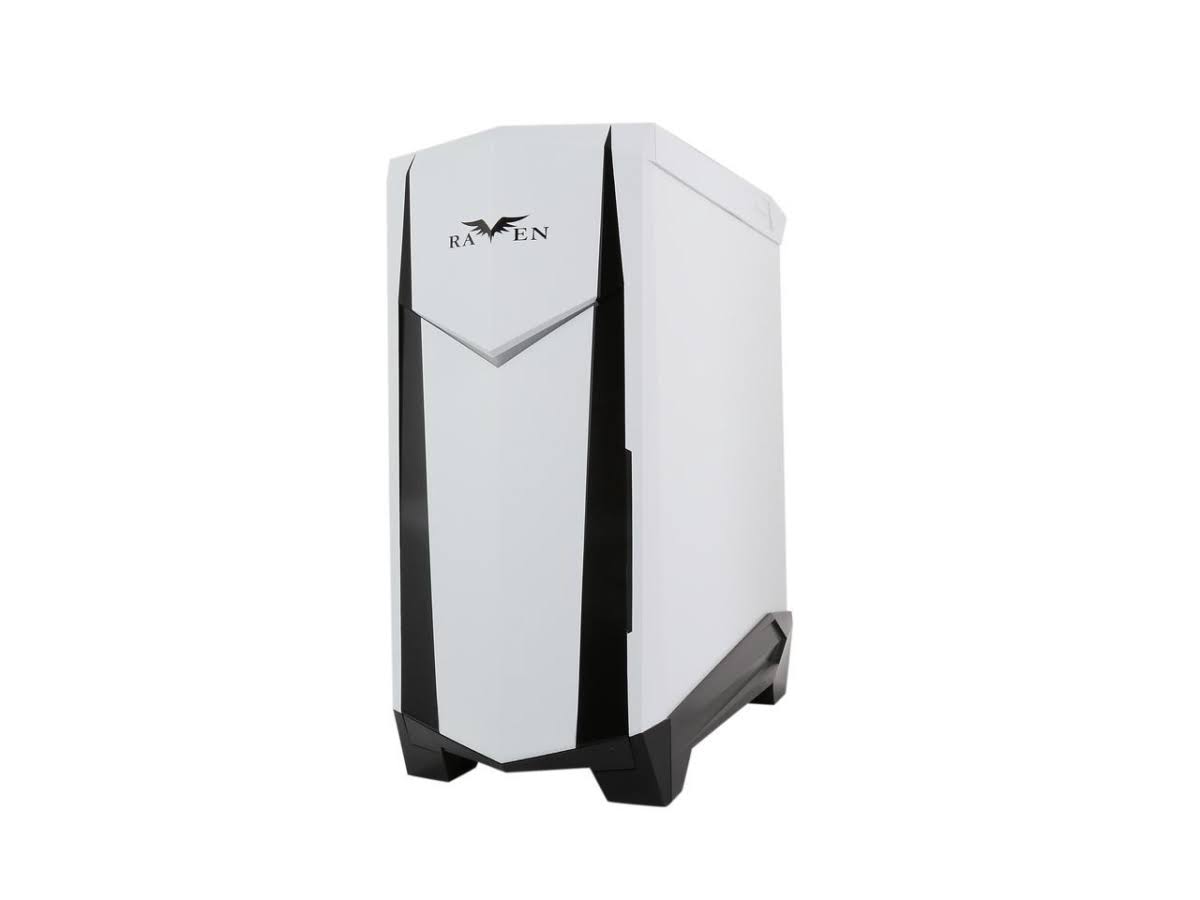 Black Steel ATX Mid Tower Computer Case U71161