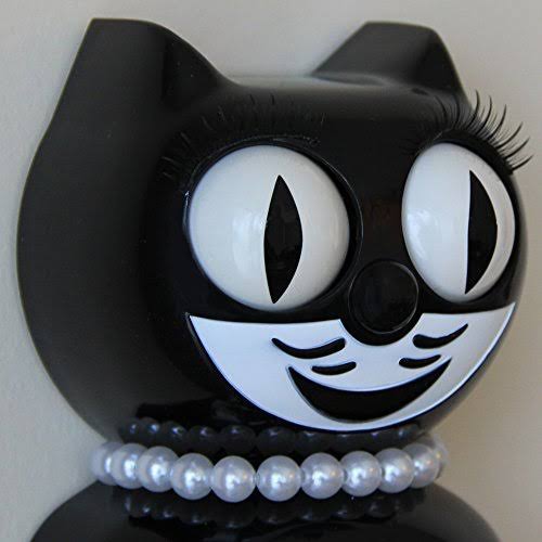 Black Cat Clock B3894