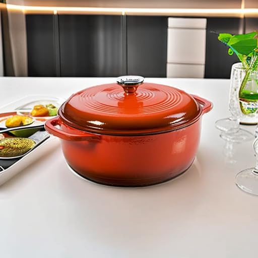 6 Quart Enameled Cast Iron Dutch Oven with Lid K177956