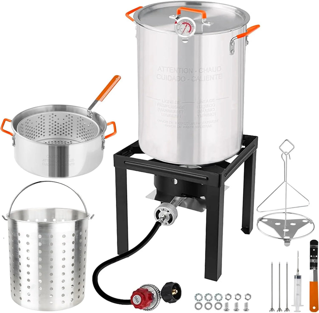 10 Quart Aluminum Propane Outdoor Fish Fryer Set W88206